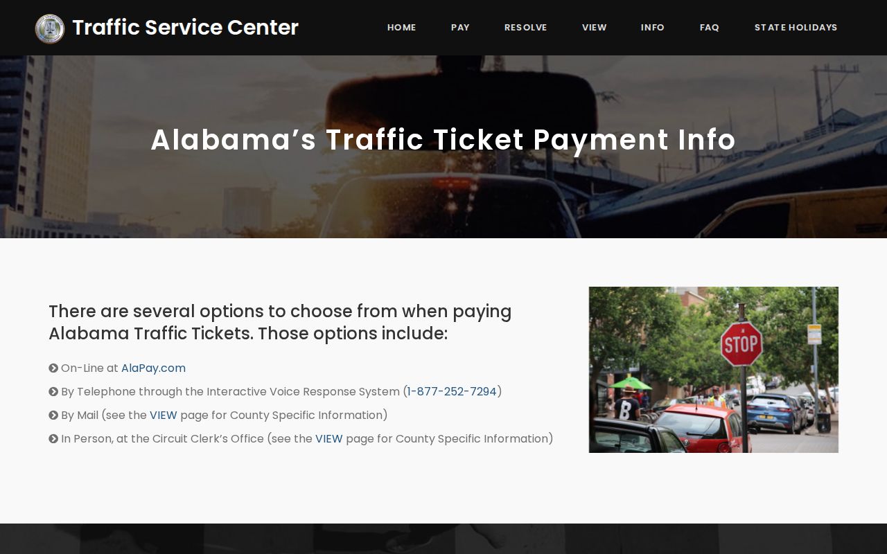 Macon County traffic warrant payment choices