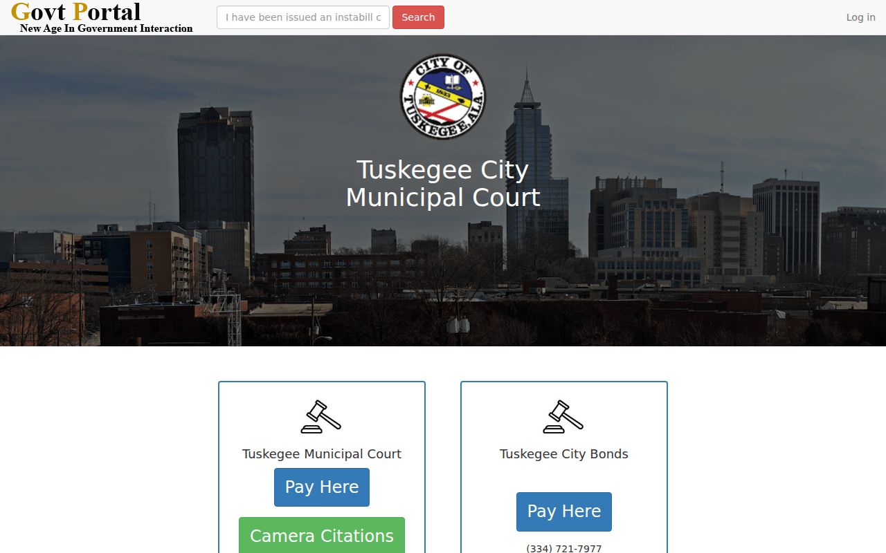 Tuskegee warrant payment portal for eligible city cases
