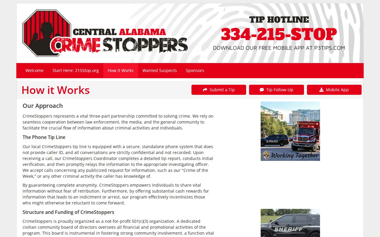 Macon County active warrant search Crime Stoppers tip channels
